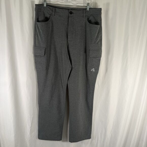 Eddie Bauer Pants - Eddie Bauer First Ascent Cargo Pants Womens 14 Grey Button Zip Hiking 30" Inseam
